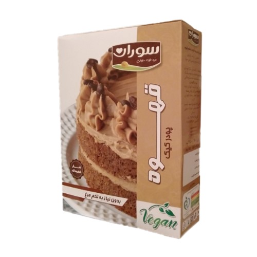 پودر کیک قهوه حاوی شکر قهوه ای سوران Soran وزن 450 گرم