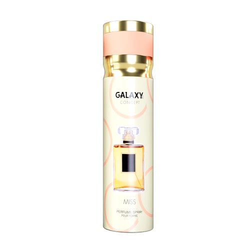 اسپری خوشبو کننده زنانه گلکسی Galaxy مدل Miss حجم 200 میلی لیتر