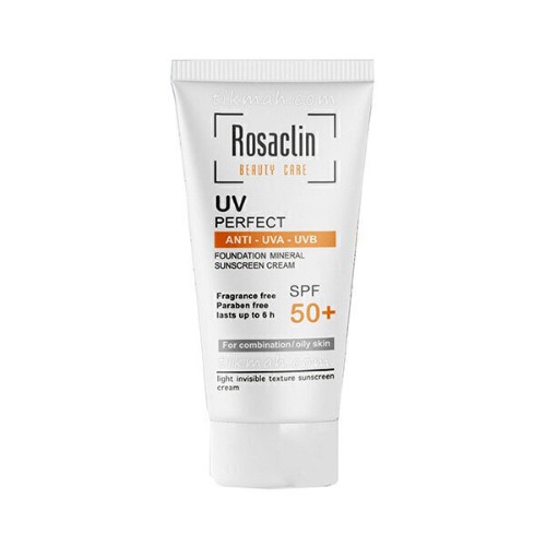 کرم ضد آفتاب بی رنگ رزاکلین Rosaclin مخصوص پوست چرب SPF50 حجم 40 میلی لیتر
