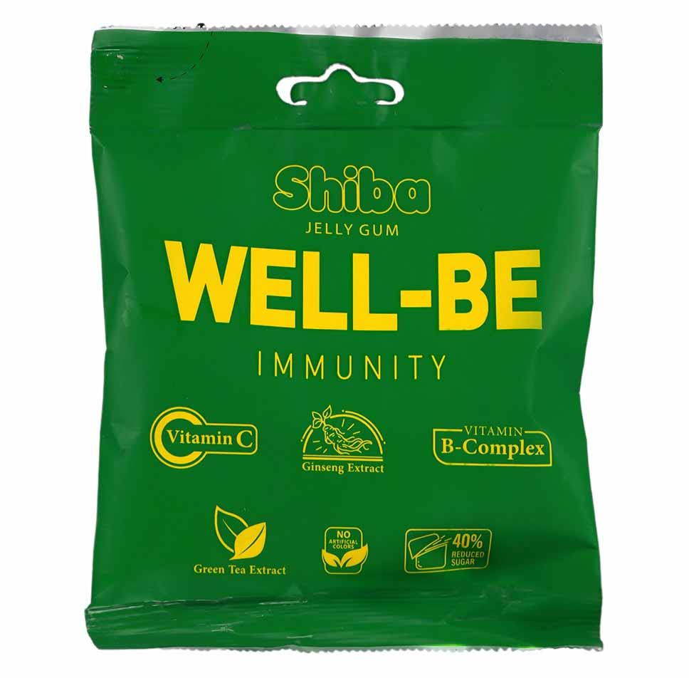 پاستیل چای و جنسینگ well-be شیبا 60 گرم